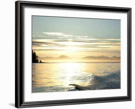 Sunset, Southeast Near Ketchikan, Alaska, Usa-Savanah Stewart-Framed Photographic Print