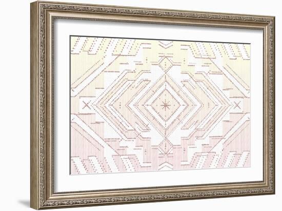 Sunset Southwest Pattern-null-Framed Premium Giclee Print