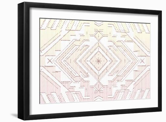 Sunset Southwest Pattern-null-Framed Premium Giclee Print