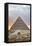 Sunset, Sphinx in Foreground and the Pyramid of Chephren, the Pyramids of Giza-Richard Maschmeyer-Framed Premier Image Canvas