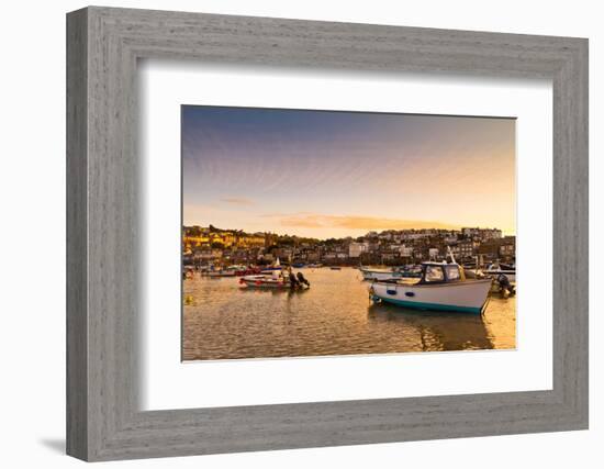 Sunset, St. Ives, Cornwall, England, United Kingdom, Europe-Kav Dadfar-Framed Photographic Print