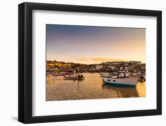 Sunset, St. Ives, Cornwall, England, United Kingdom, Europe-Kav Dadfar-Framed Photographic Print