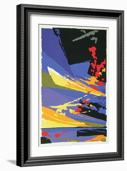 Sunset, St. Ouen, 1985-Derek Crow-Framed Giclee Print