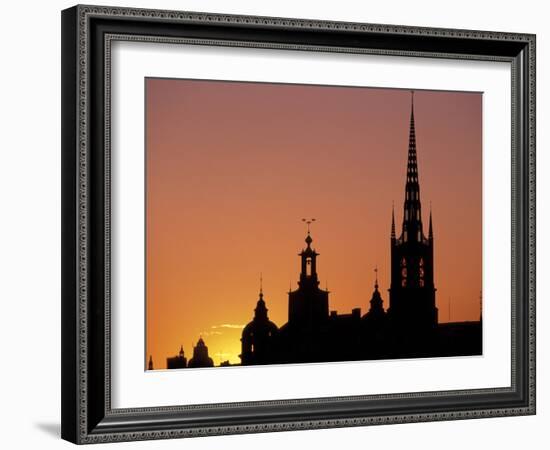 Sunset, Stockholm, Sweden-Russell Young-Framed Photographic Print