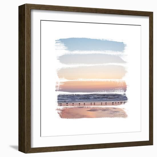 Sunset Stripes I-Laura Marshall-Framed Art Print