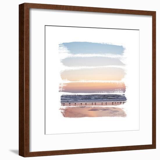 Sunset Stripes I-Laura Marshall-Framed Art Print