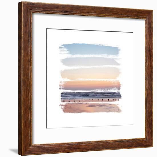 Sunset Stripes I-Laura Marshall-Framed Art Print