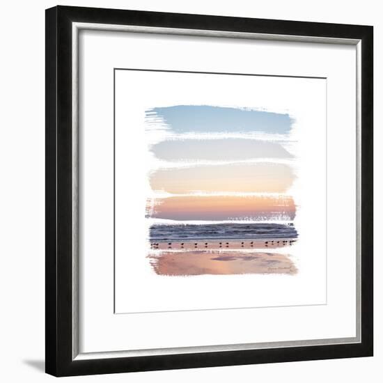 Sunset Stripes I-Laura Marshall-Framed Art Print