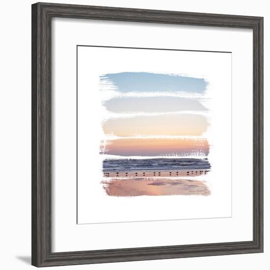 Sunset Stripes I-Laura Marshall-Framed Art Print