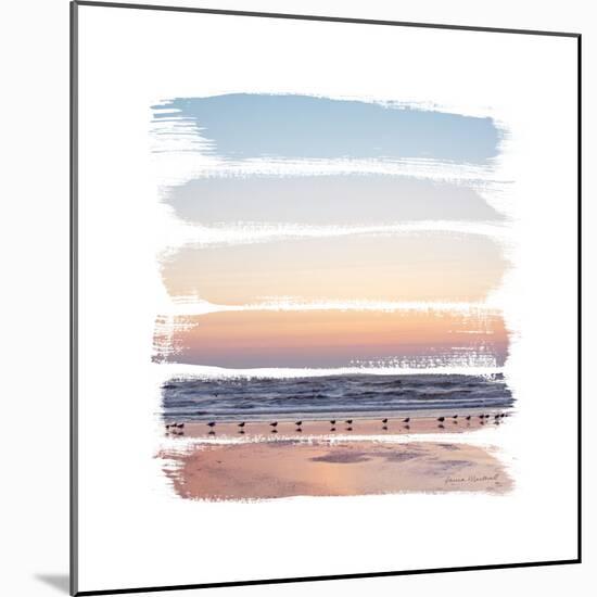 Sunset Stripes I-Laura Marshall-Mounted Art Print