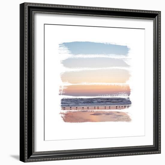 Sunset Stripes I-Laura Marshall-Framed Art Print