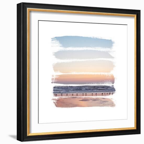 Sunset Stripes I-Laura Marshall-Framed Art Print