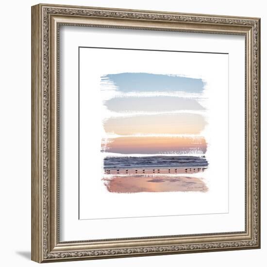 Sunset Stripes I-Laura Marshall-Framed Art Print