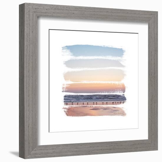 Sunset Stripes I-Laura Marshall-Framed Art Print