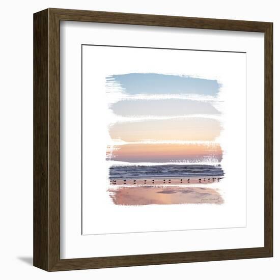 Sunset Stripes I-Laura Marshall-Framed Art Print