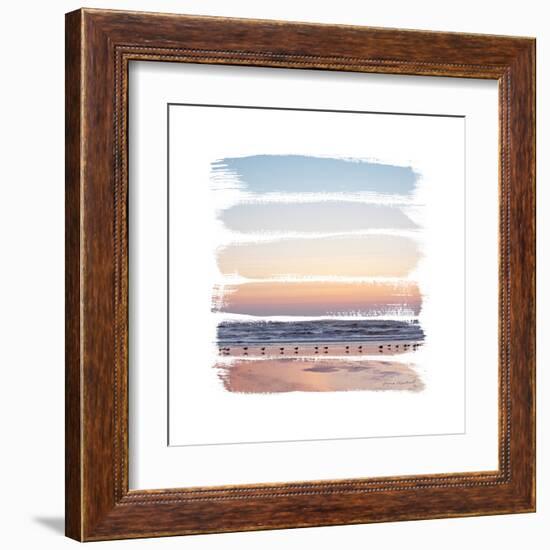 Sunset Stripes I-Laura Marshall-Framed Art Print