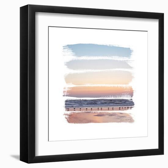 Sunset Stripes I-Laura Marshall-Framed Art Print