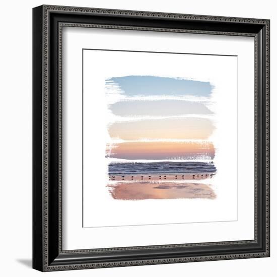 Sunset Stripes I-Laura Marshall-Framed Art Print