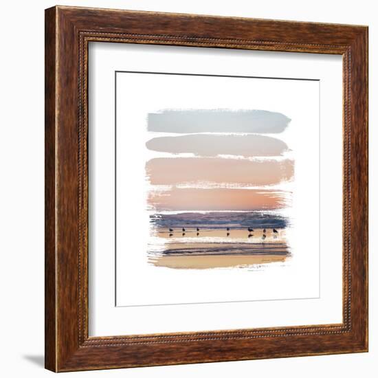 Sunset Stripes II-Laura Marshall-Framed Art Print