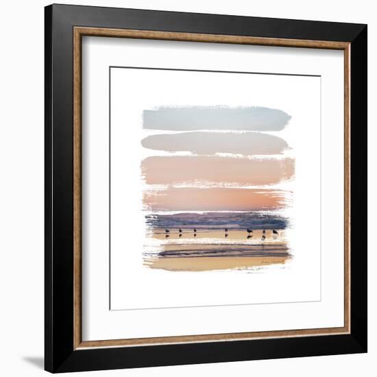 Sunset Stripes II-Laura Marshall-Framed Art Print