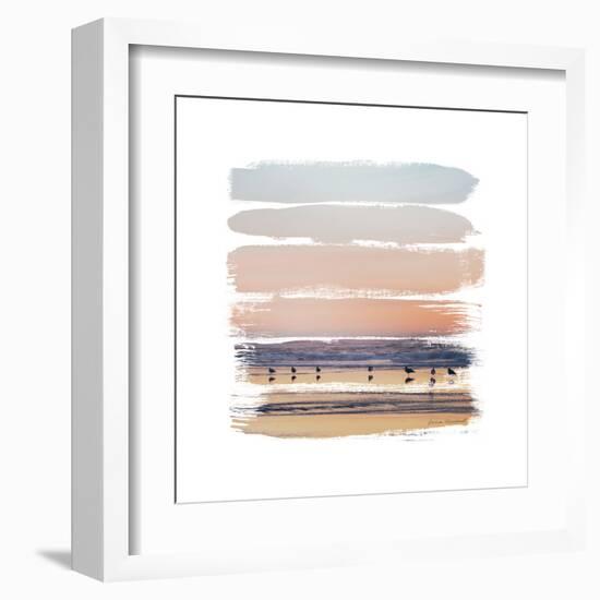 Sunset Stripes II-Laura Marshall-Framed Art Print