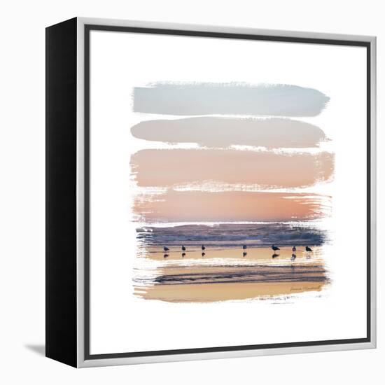 Sunset Stripes II-Laura Marshall-Framed Stretched Canvas