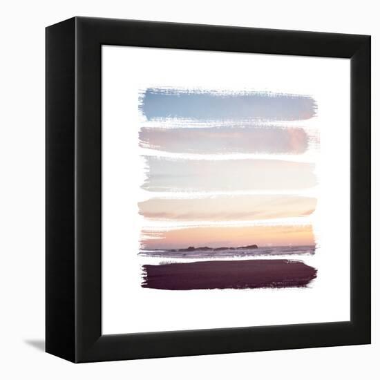 Sunset Stripes III-Laura Marshall-Framed Stretched Canvas