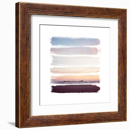 Sunset Stripes III-Laura Marshall-Framed Art Print