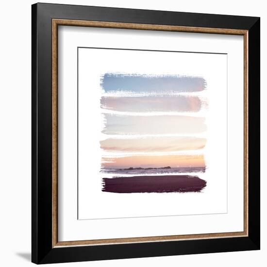 Sunset Stripes III-Laura Marshall-Framed Art Print