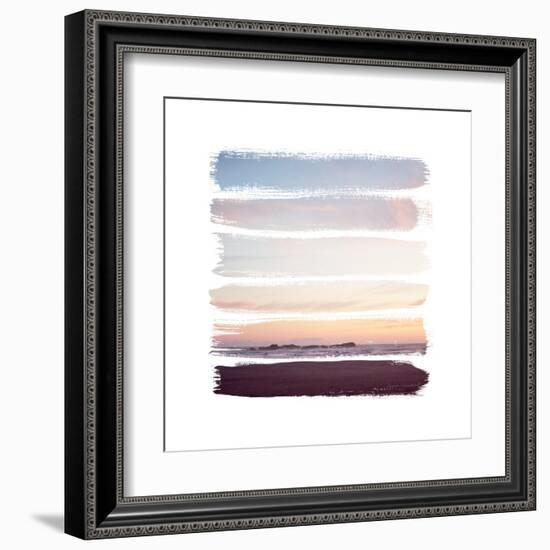 Sunset Stripes III-Laura Marshall-Framed Art Print