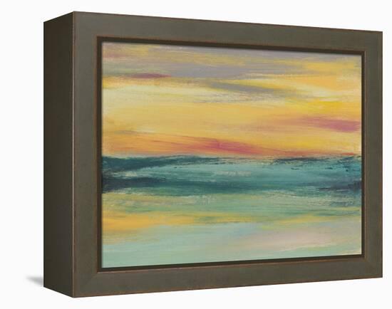 Sunset Study III-Jennifer Goldberger-Framed Stretched Canvas