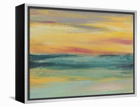 Sunset Study III-Jennifer Goldberger-Framed Stretched Canvas