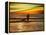 Sunset Surfer-Josh Adamski-Framed Premier Image Canvas