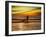 Sunset Surfer-Josh Adamski-Framed Photographic Print