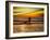 Sunset Surfer-Josh Adamski-Framed Photographic Print