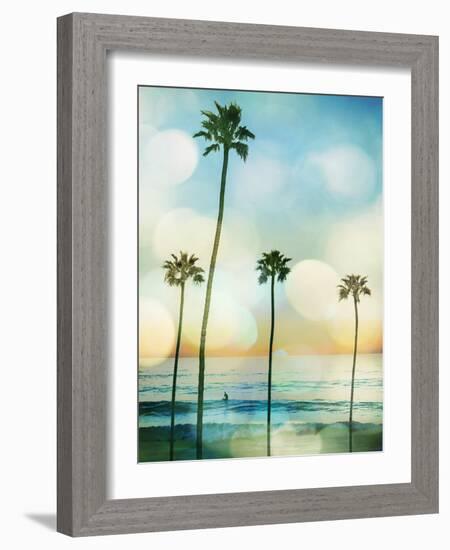 Sunset Surfer-Devon Davis-Framed Art Print