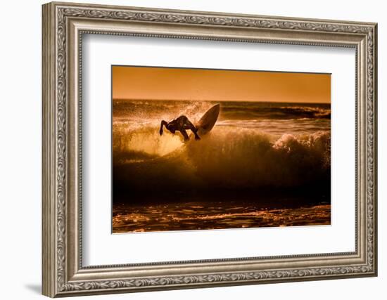 Sunset surfing-Sandi Bertoncelj-Framed Photographic Print