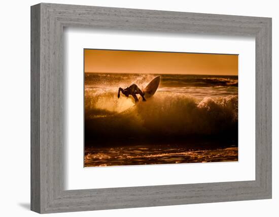 Sunset surfing-Sandi Bertoncelj-Framed Photographic Print