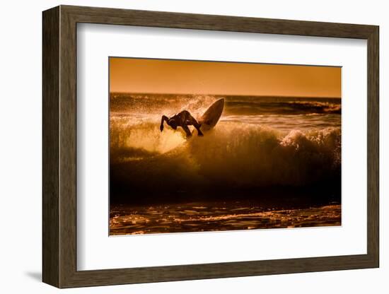 Sunset surfing-Sandi Bertoncelj-Framed Photographic Print