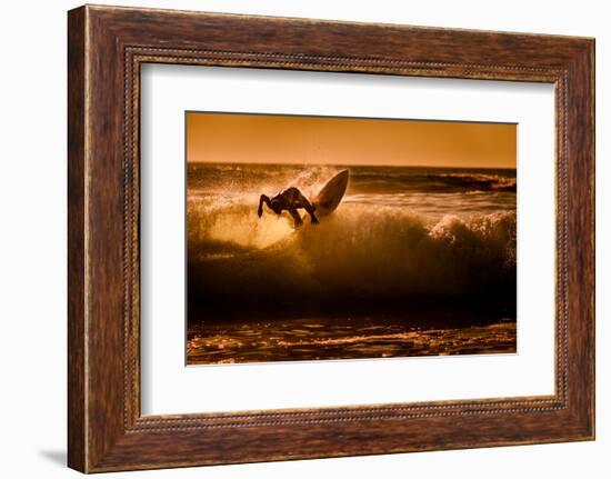 Sunset surfing-Sandi Bertoncelj-Framed Photographic Print