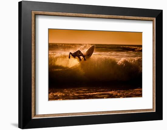 Sunset surfing-Sandi Bertoncelj-Framed Photographic Print