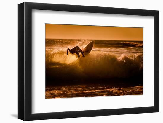 Sunset surfing-Sandi Bertoncelj-Framed Photographic Print