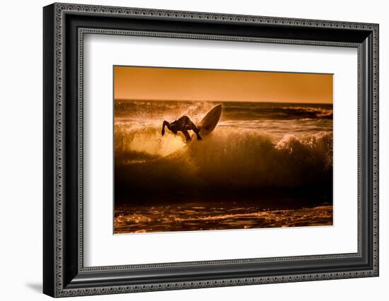 Sunset surfing-Sandi Bertoncelj-Framed Photographic Print