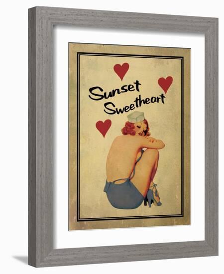 Sunset Sweetheart-Jason Giacopelli-Framed Art Print