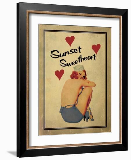 Sunset Sweetheart-Jason Giacopelli-Framed Art Print