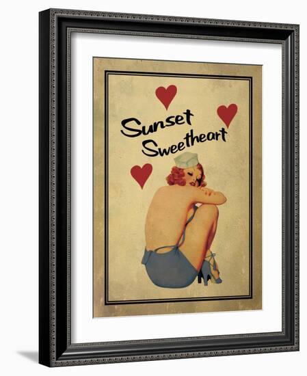 Sunset Sweetheart-Jason Giacopelli-Framed Art Print