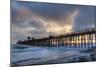 Sunset Through Oceanside Pier-Chris Moyer-Mounted Photographic Print