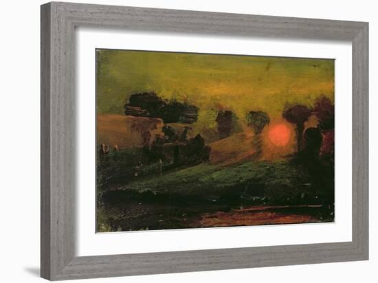 Sunset through Trees, c.1855-Francis Danby-Framed Giclee Print
