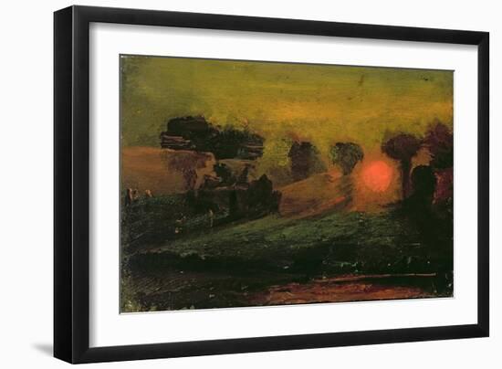 Sunset through Trees, c.1855-Francis Danby-Framed Giclee Print