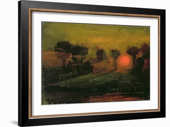 Sunset through Trees, c.1855-Francis Danby-Framed Giclee Print